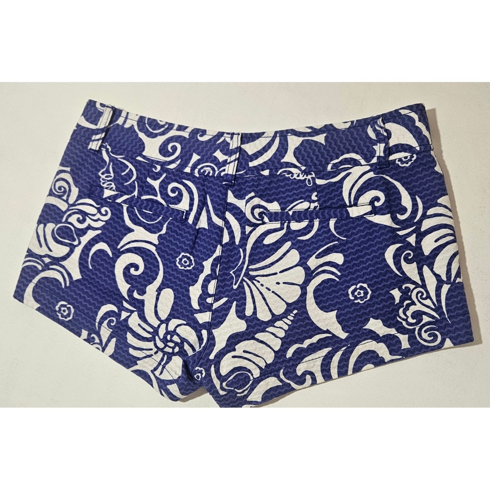 Lilly Pulitzer Walsh Textured Spectrum Tide Pool Shorts~Size 0~EUC - Picture 3 of 3